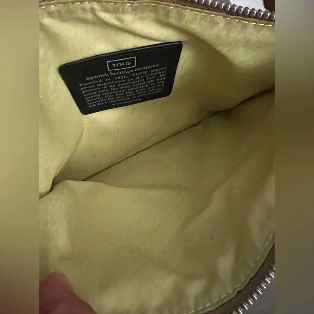 Tous Yellow Embossed Clutch✨